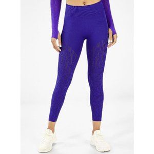 Fabletics Mid-Rise Sculptknit Jacquard 7/8 Length Blue